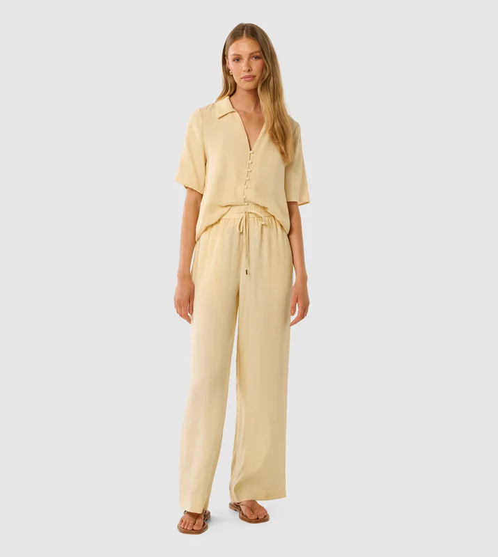 فورايفر نيو Emma Cupro Wide Leg Pant